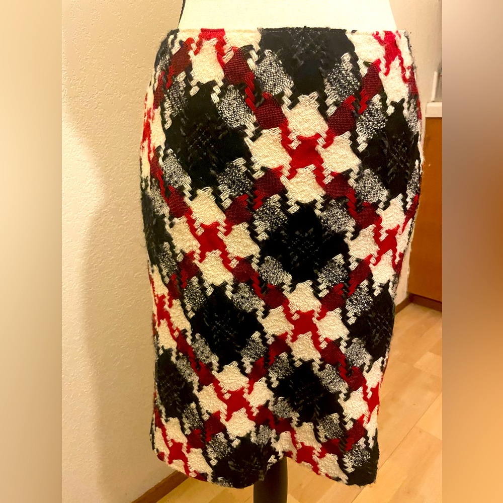 Wool Blend Lined Nine West Skirt